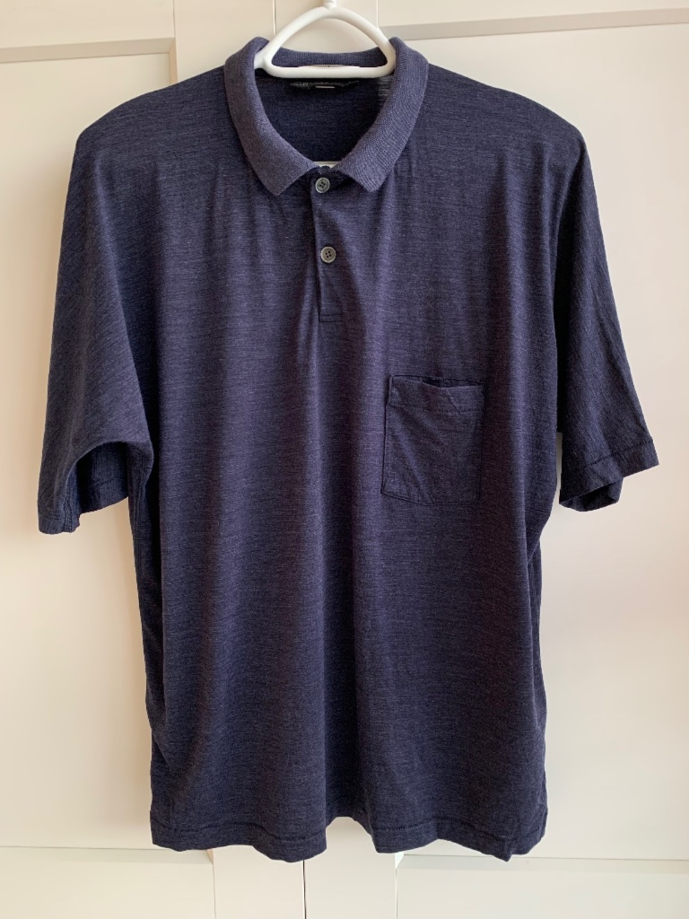 Icebreaker Men's Short sleeve Polo Shirt Size L in Navy